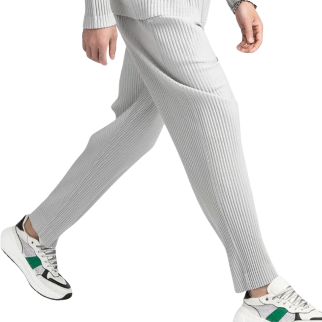 Modaura™ | Geribde Katoenen Pantalon