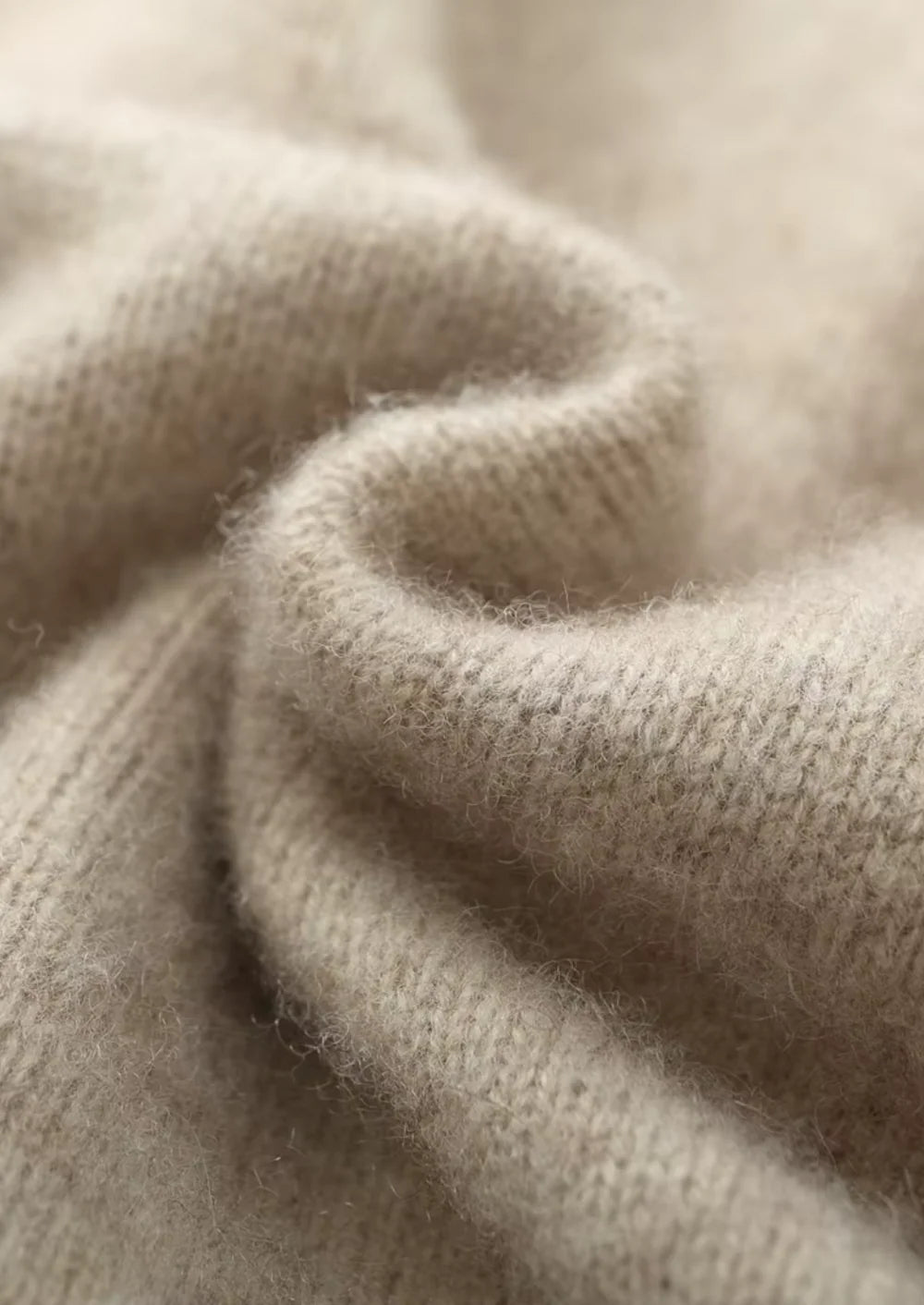PURE EXTRA-FINE MERINO WOOL ZIPPER CARDIGAN
