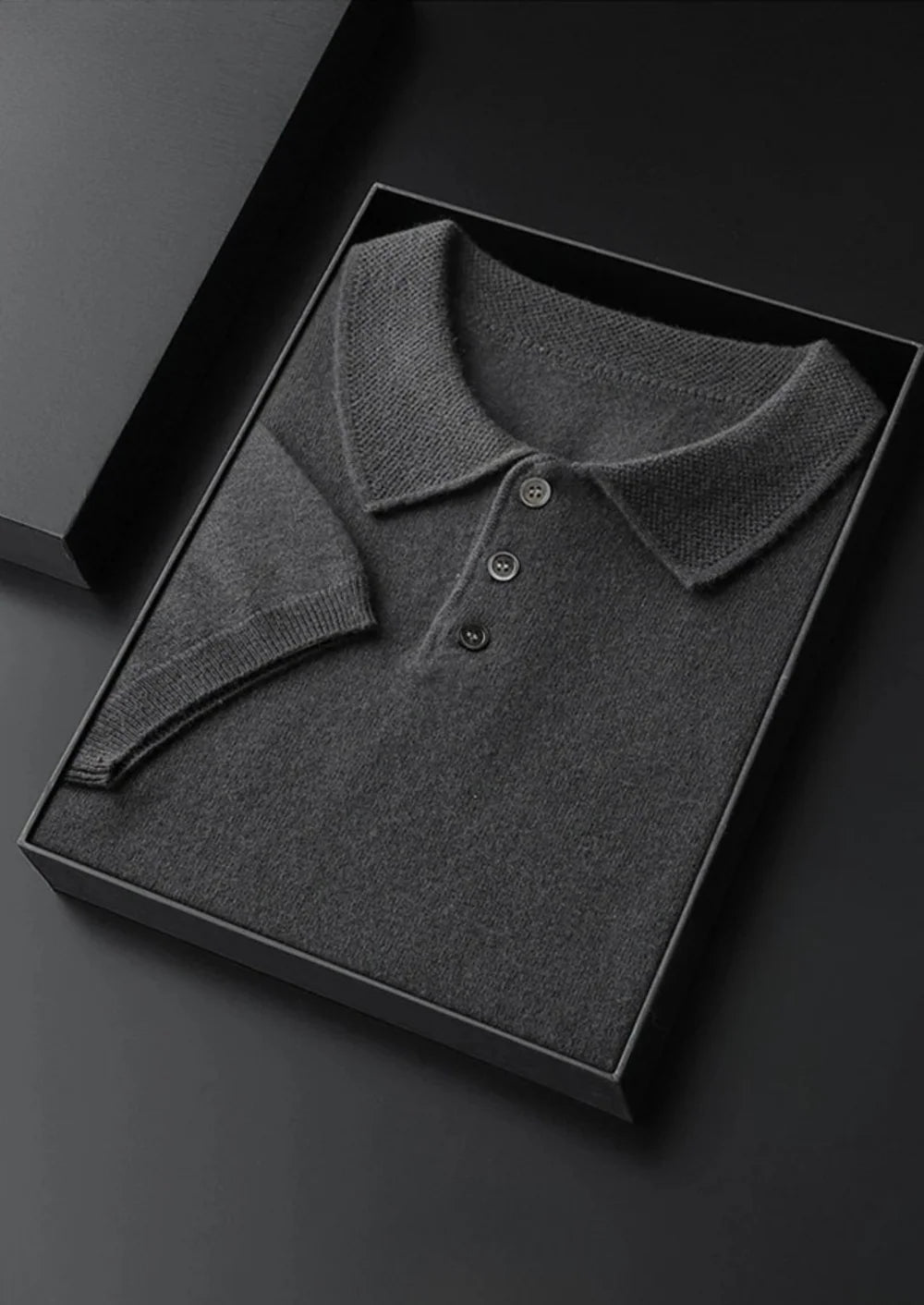 PREMIUM CASHMERE CLASSIC POLO SHIRT