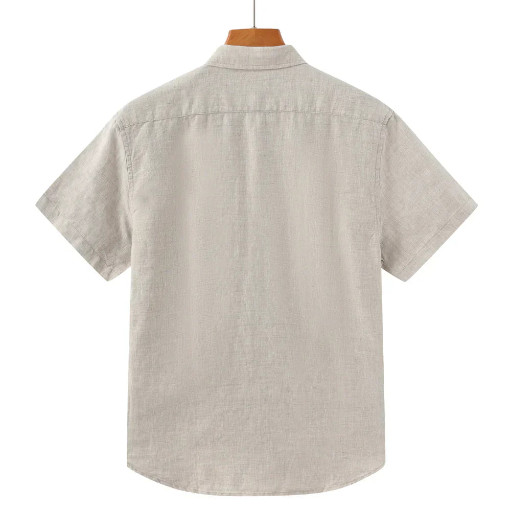 Modaura™ | Chemise en lin manches courtes