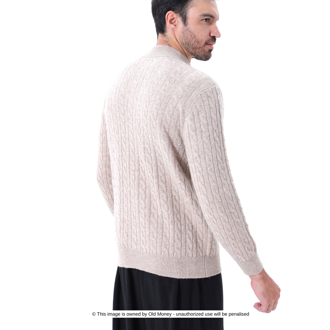 Modaura™ | Demi-zip tissé 100 % cachemire