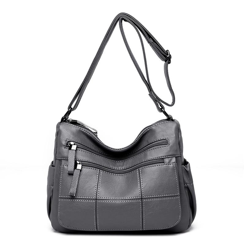 Faux Leather Tote Bag With Zipper