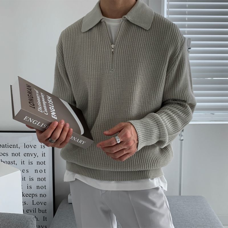 Modaura™ | Polo Pullover Sweatshirt voor heren
