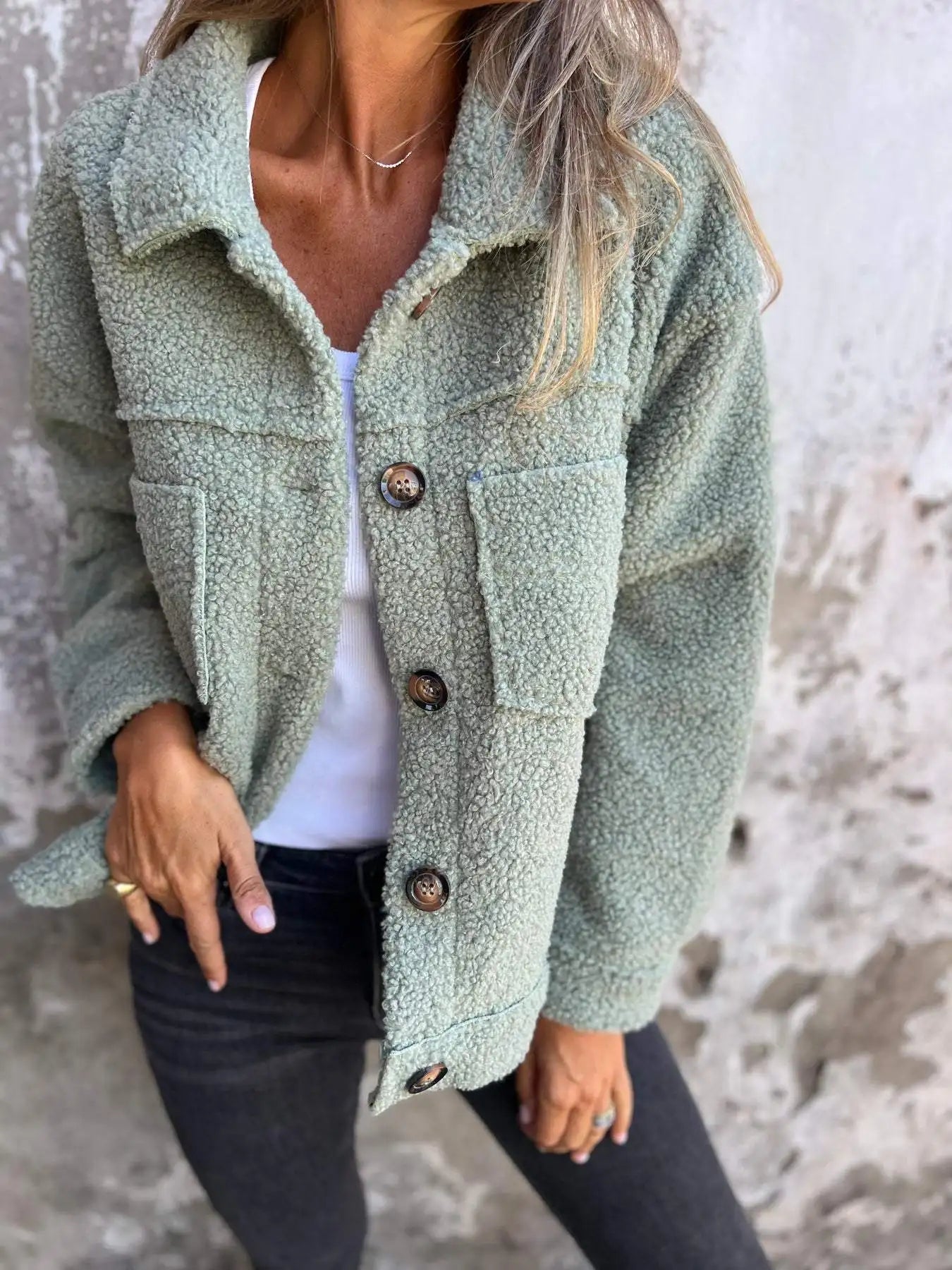 Modaura | Manteau en peau lainée