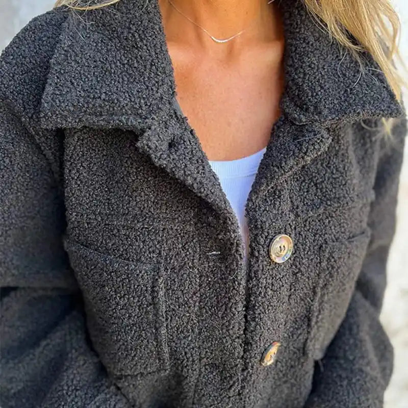 Modaura | Manteau en peau lainée