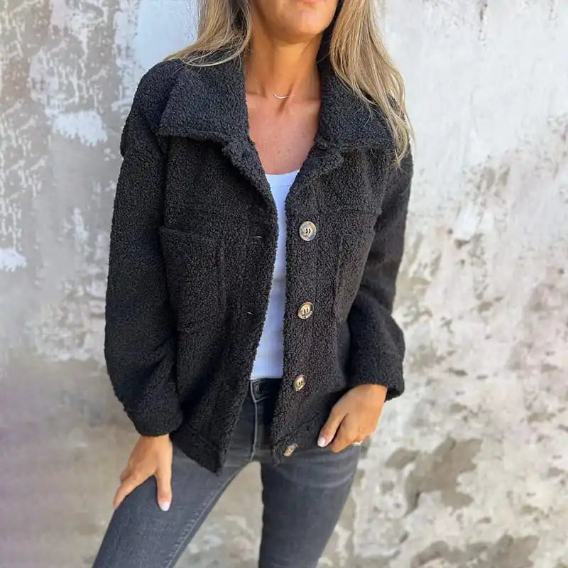 Modaura | Manteau en peau lainée