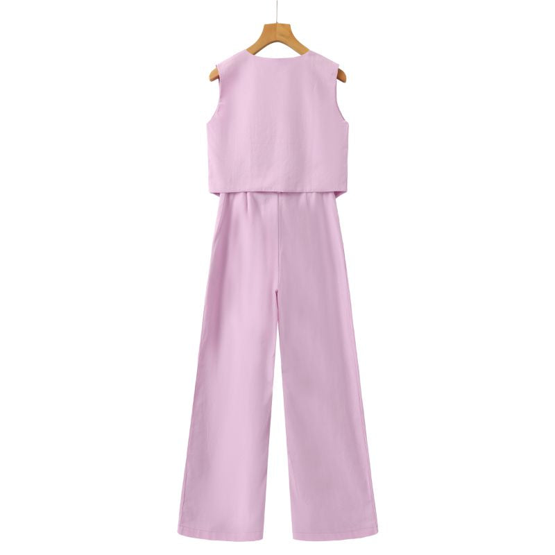 Classy Lady - Linen Two-piece Set