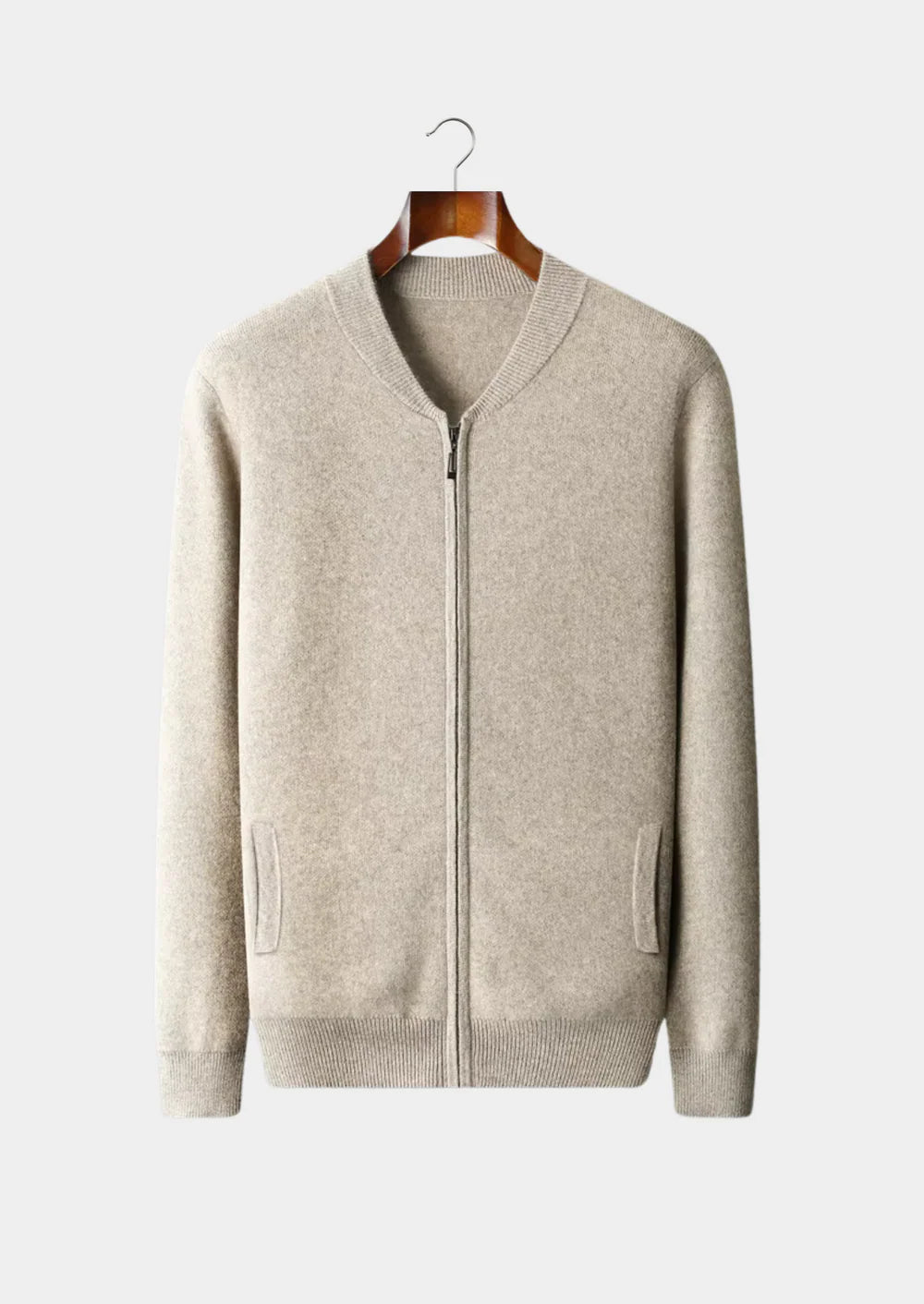 PURE EXTRA-FINE MERINO WOOL V-NECK CARDIGAN
